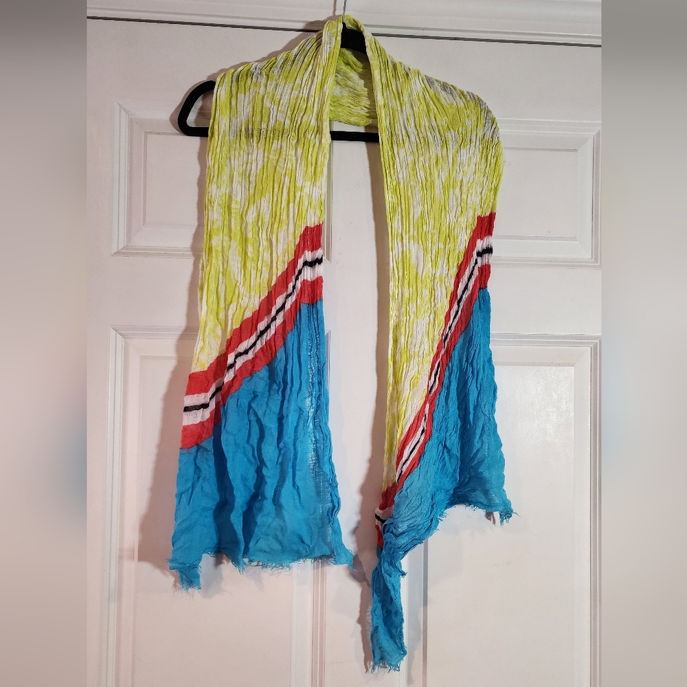 Colorful Striped Lightweight Scarf